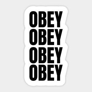 Obey List Sticker